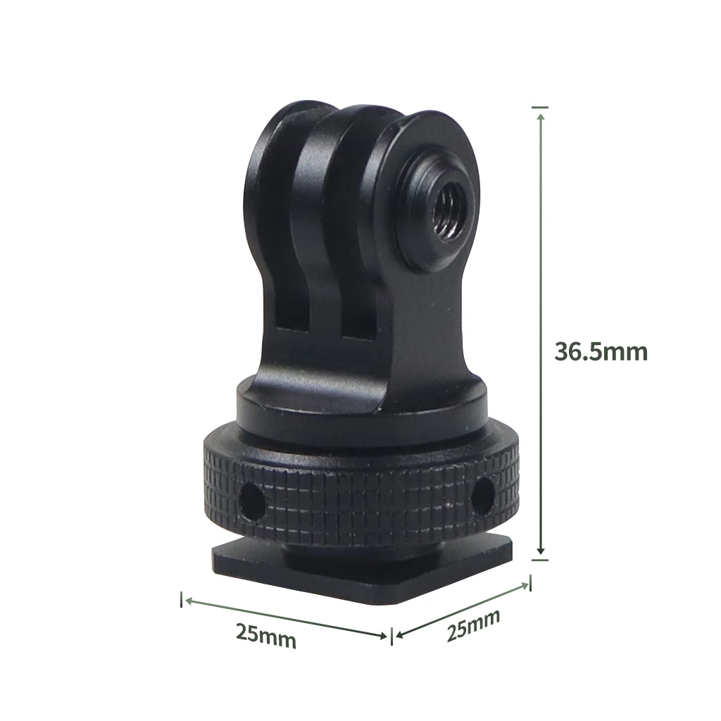 CNC 360 Döner Soğuk Ayakkabı Tabanı Tripod Adaptörü Dağı GoPro 13 12 11 DJI Eylem Kamera Kafesi Monitör Işıkları LED Tutucu Braketi
