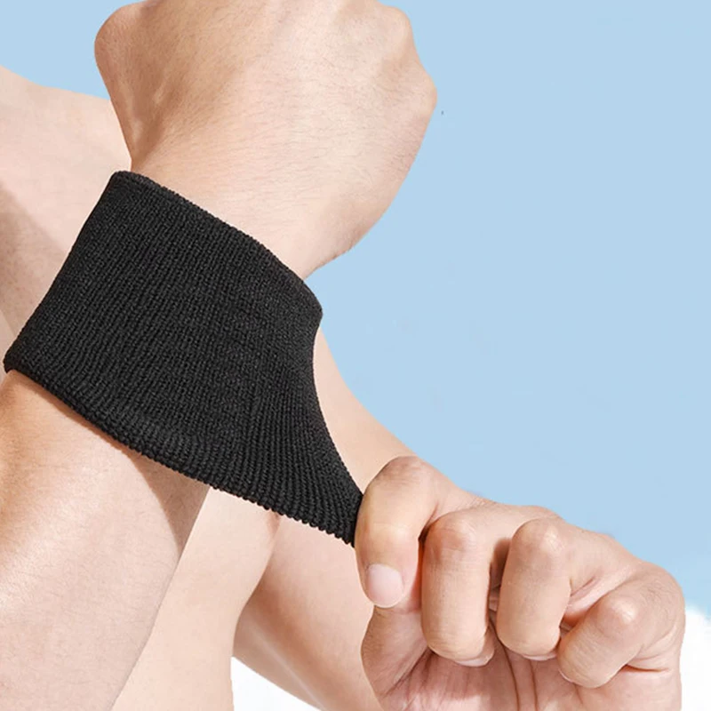 Baumwolle Handgelenk Unterstützung Armband Sport Schweiß Handtuch Manschette Handgelenk Schutz Lauf Schweiß Basketball Fitness Radfahren Außen Handgelenk Gurt