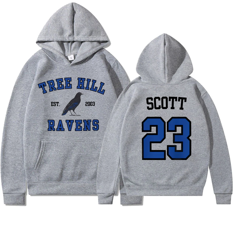 TREE HILL RAVENS Hoodie One Tree Hill Nathan Scott 23 Hooded Sweatshirt North Carolina Tv Show Trendy Hoodies Oth Fans Gifts 3