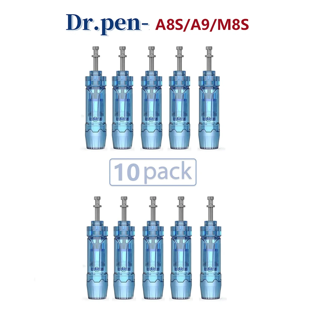 Dr. Pen A9 M8S A8S A11 Cartuccia Ad Ago Microneedling 10 Pcs 12 Pin 18 Pin 24 Pin 36 Pin 42 Pin Round Nano 3D Nano 5D Tips