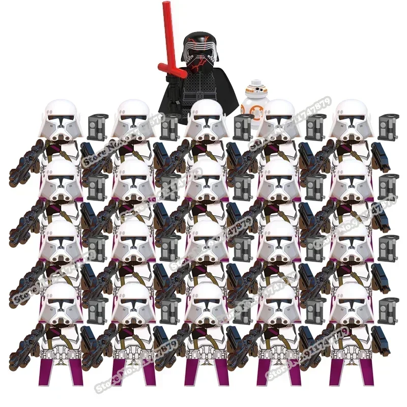 

Горячие игрушки 21 шт. 501st Легион клон Troopers строительные блоки командор Фокс Ahsoka enoch Captain экшн-фигурки мини-игрушки для детей