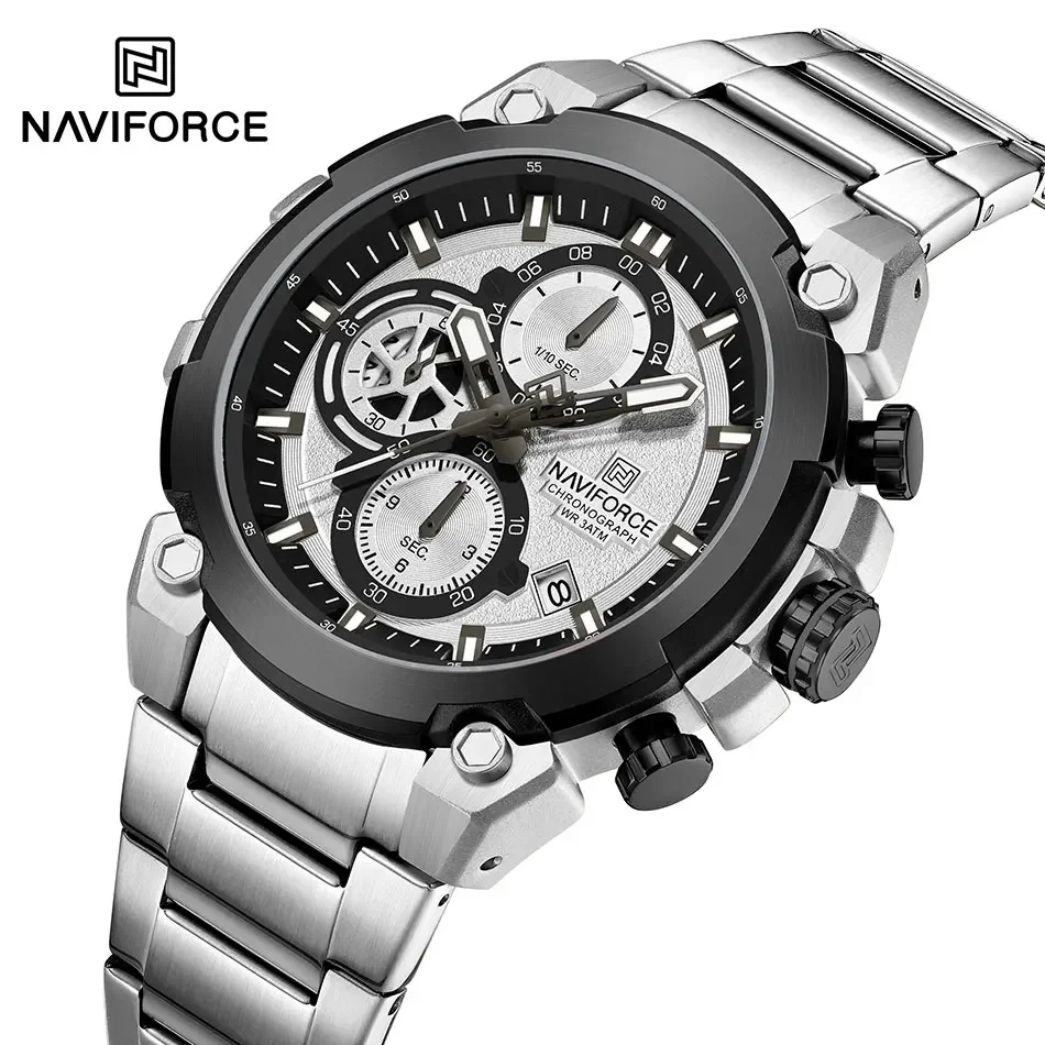 NAVIFORCE Men's Watches Top Luxury Original Quartz Wrist Watch for Men ...