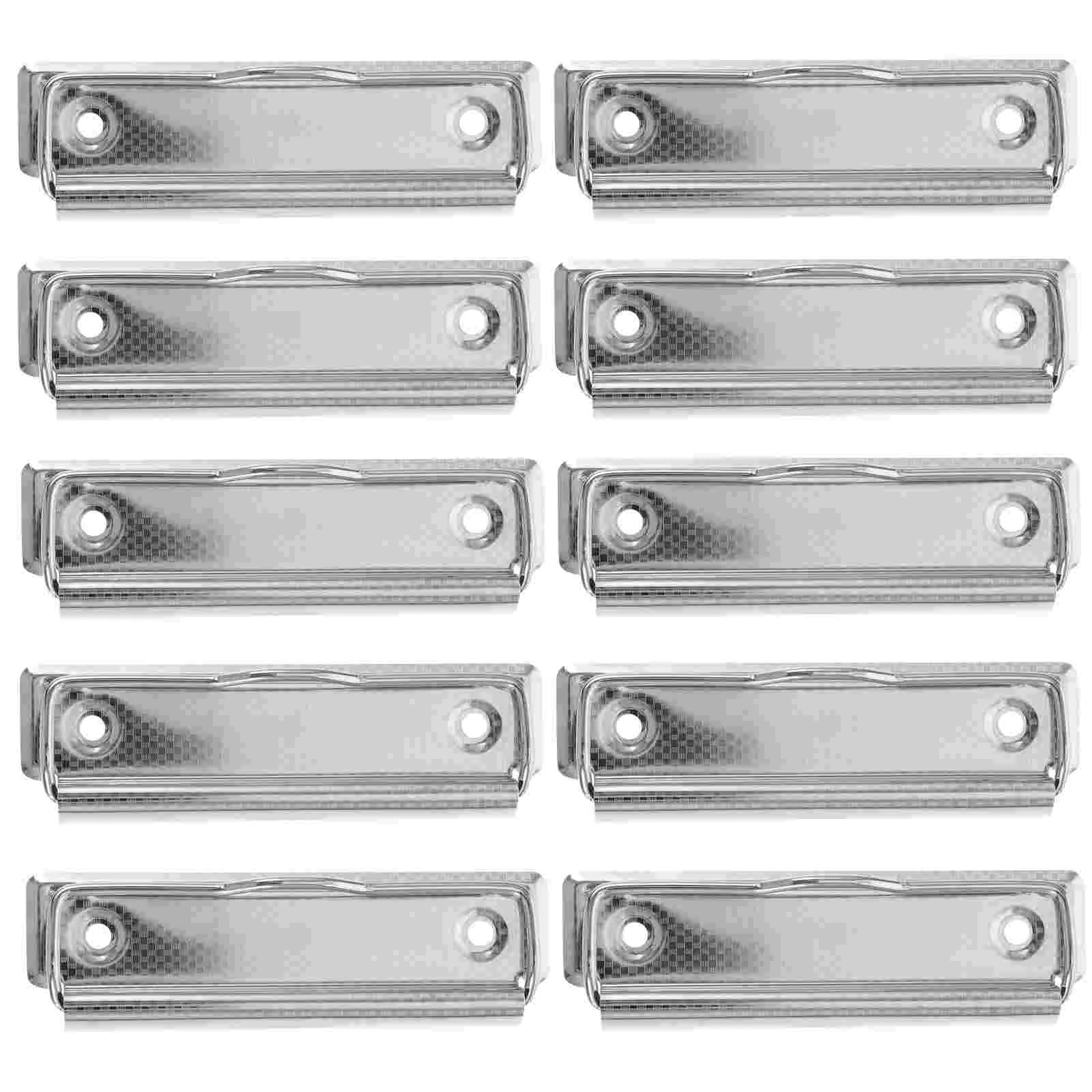 

Portable Metal Writing Board Clamps Strong Stationery Clip 10cm School Office Document Metal Clip Accessories With Clips