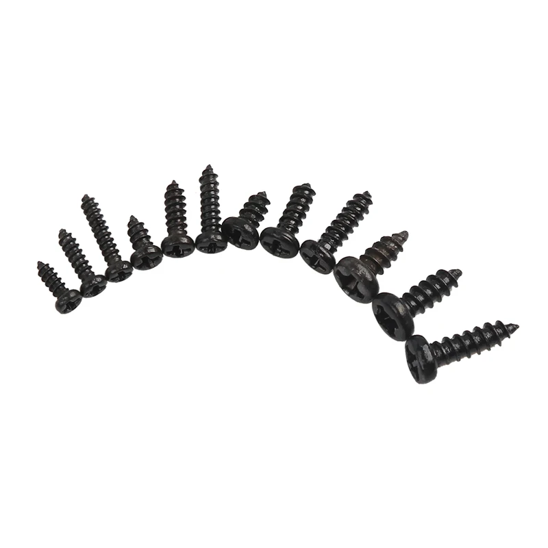 1200Pcs M1 M1.2 M1.4 M1.7 모듬 마이크로 안경 나사둥근 머리 셀프 태핑 전자 작은 나무 나사 키트 세트