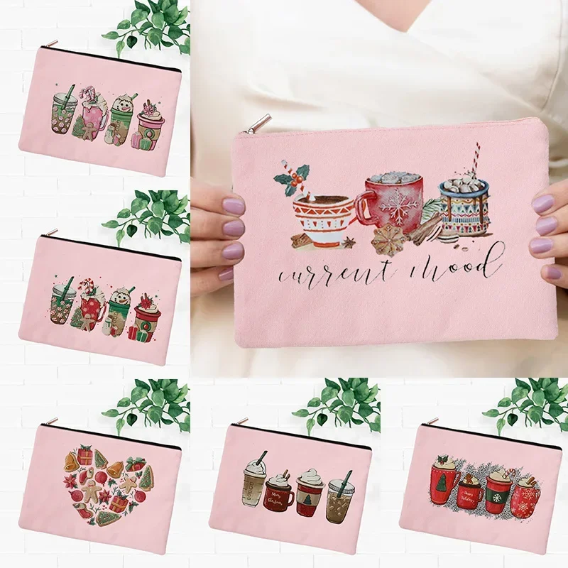 

Женский косметический Органайзер на молнии, с рисунком снеговика