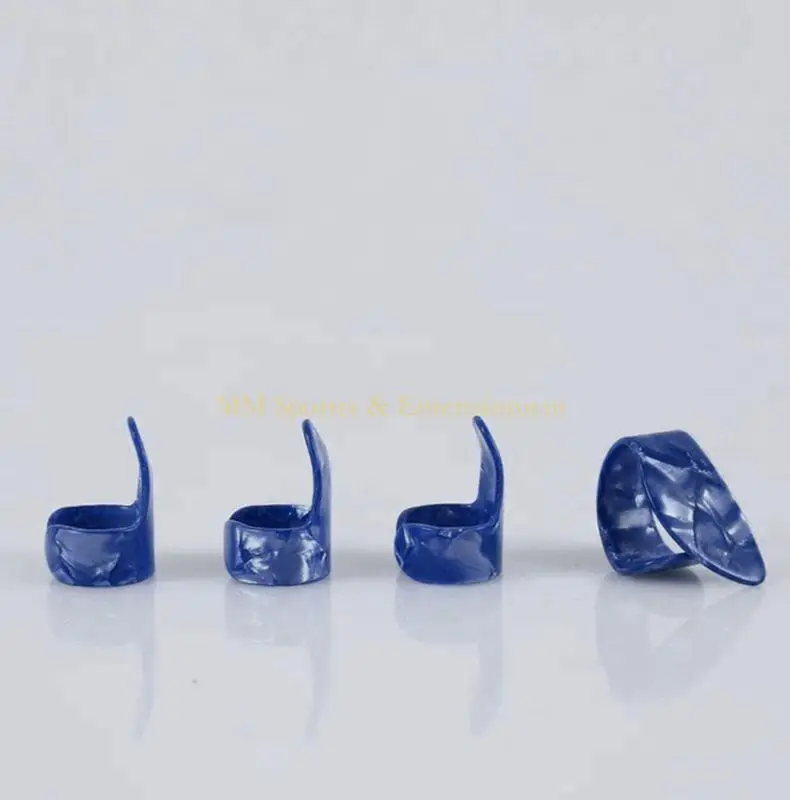 31BE 12Pcs Thumb and Finger Picks Flat Thumbpicks Replacement Guitar Finger Picks