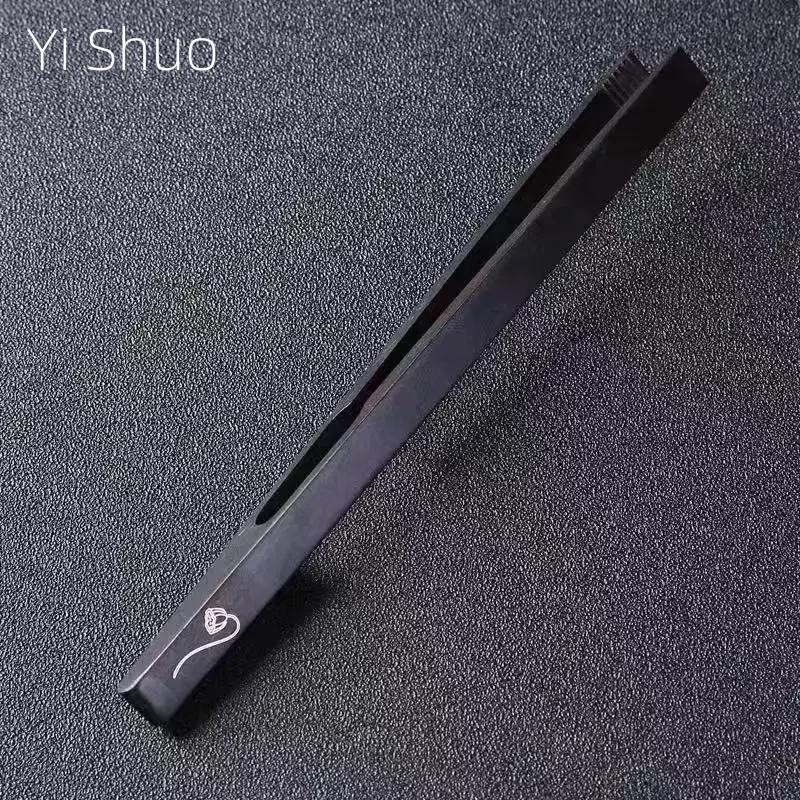 Ebony Kung Fu Solid Wood Gift Box Drawing Silver Tea Clamp Black Cup Tweezers Large Tea Cup Clip Wooden Tongs Mini Tongs