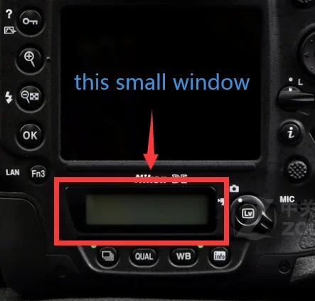 COPY NEW For Nikon D4 D4S Back Cover Under Small LCD Screen Window Display Protector Glass Cover Camera Replacement Spare Part