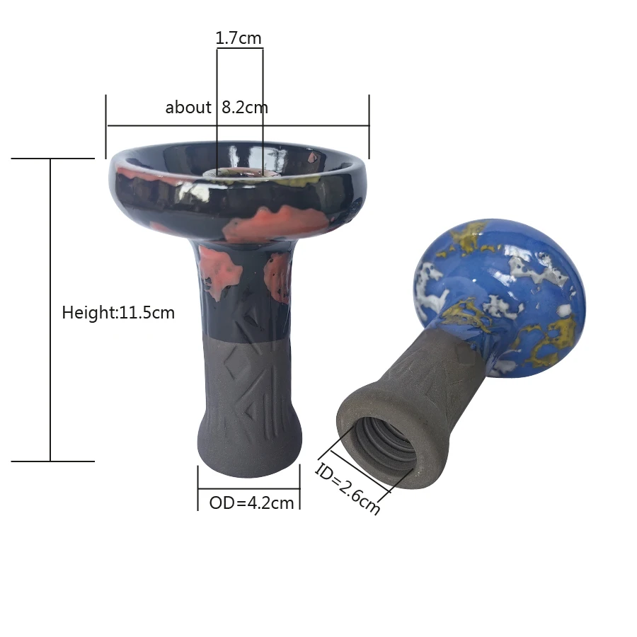 Ceramic Hookah Bowls For Charcoal Tobacco Shisha Hookah Head Chicha Smoking Accessories hookah accessories