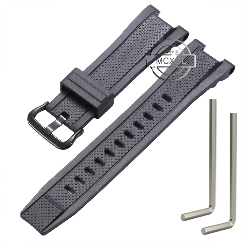 Resin Strap Suitable for Casio G-shock GST-B100 GST-210 GST-W300 Men\'s Sports Waterproof Silicone Watch Band Bracelet