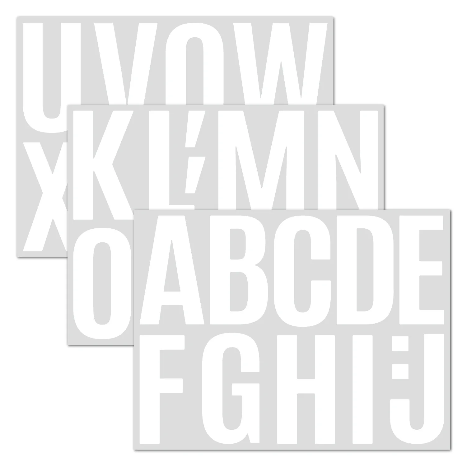 Pegatinas adhesivas de letras grandes a prueba de agua, pegatinas de letras  del alfabeto de la escuela Diy, decoración de álbumes de recortes pegajosa  negra, nuevo, 4 pulgadas - AliExpress, image size:1501x1501