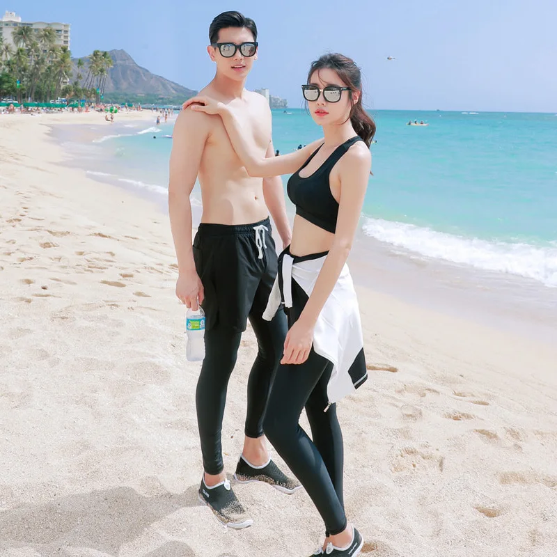 Surfing Swimsuit Korean Couple Split Men Women's surfing swimsuit