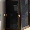 Household Kitchen Bowl Counter Surface Breathable Screen Window Storage Meal Side Cabinet Dust-proof Seasoning Rack 6