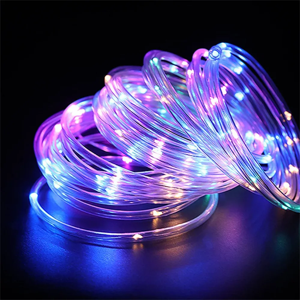 Description Picture 4 of itemOutdoor Solar Tube Rope Led Light 32m/22M/12M/7M Garden Christmas Decoration Fairy String Light Outdoor Wedding Party Led Lamp