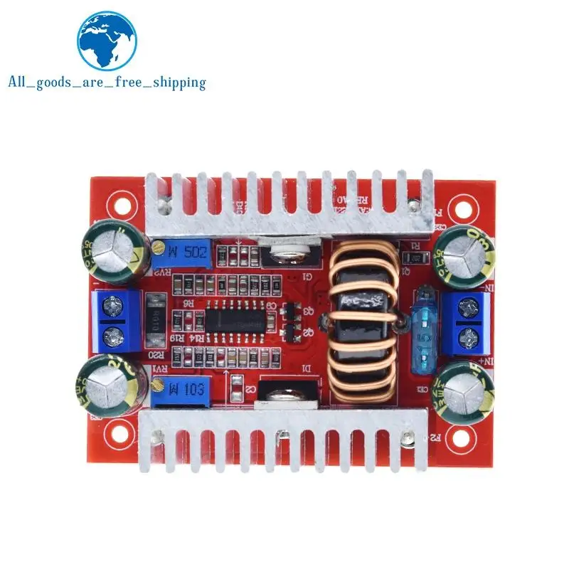 DC 400W 15A 스텝 업 부스트 컨버터 정전류 전원 공급 장치, LED 드라이버 8.5-50V 10-60V 전압 충전기 스텝 업 모듈