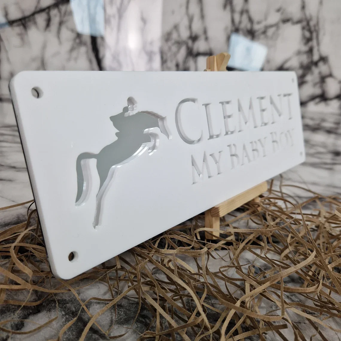 Horse Stable Name Sign Laser Cut Acrylic Plate Door Sign 3d Acrylic Wall Sign