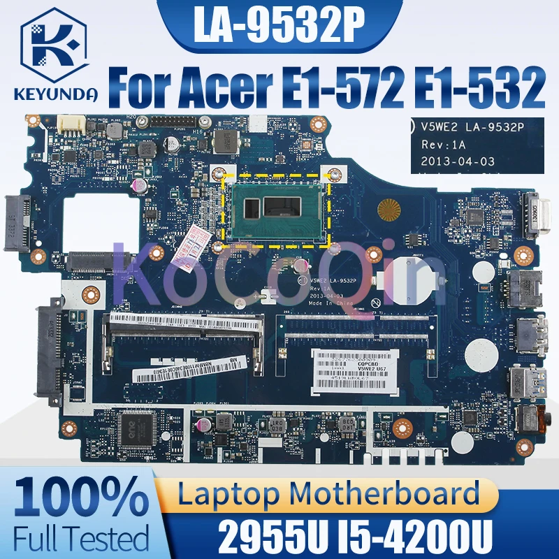 Placa-mãe do Portátil para Acer V5we2 La-9532p E1572 E1-532 2955u I54200u Nbmfm1100 Testado Completo - Imagem 5
