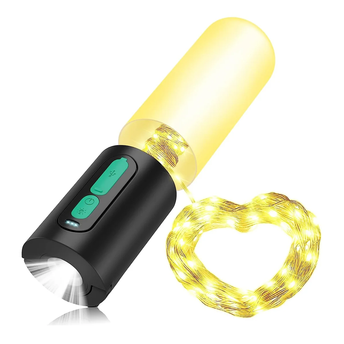 

Electric Camping Light Chain,LED Camping Lamp with 10M Light Chain,4000Mah Camping Lantern,Tent Lamp for Hiking Fishing