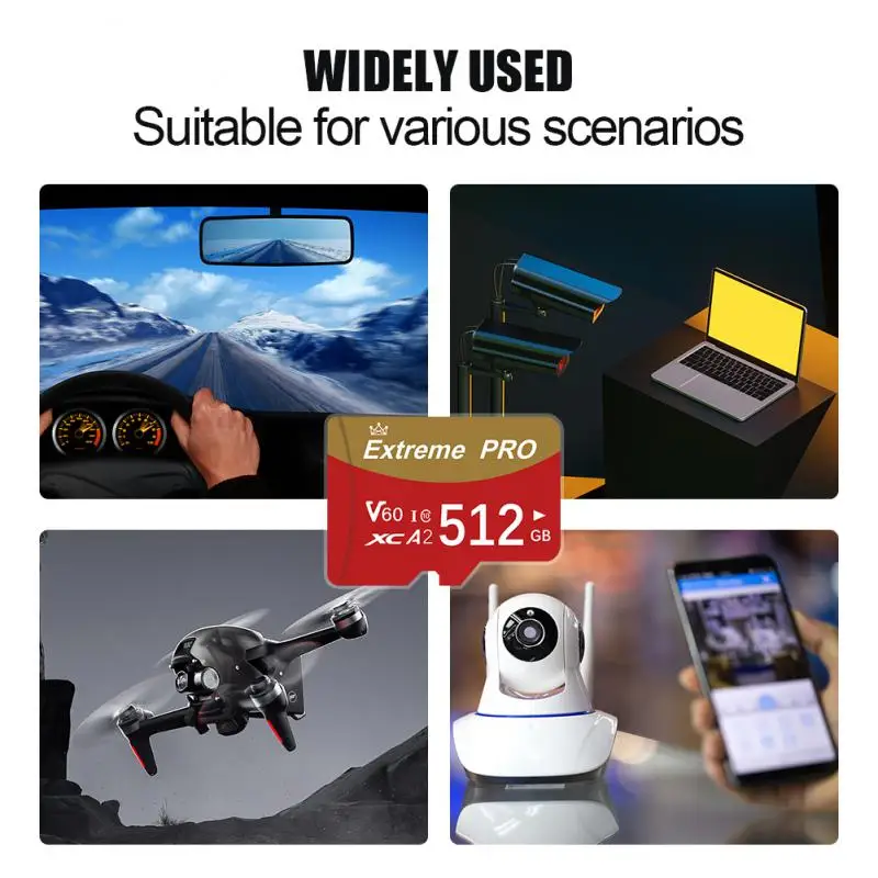 Memory Card Flash Drive Micro SD Card Flash Card Flash Memory Card U3 A2 V30 Class 10 128GB 64GB 256GB 512GB With Adapter For Nintendo Switch
