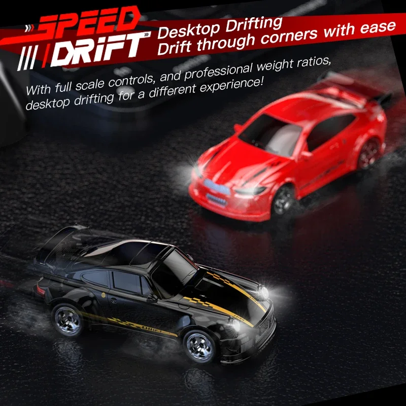 New 4WD Remote Control Car 2.4G RC Drift Car High Speed Four Wheel Drive Radio Controlled Mini Racing Car Model Gift Boy Toy 3