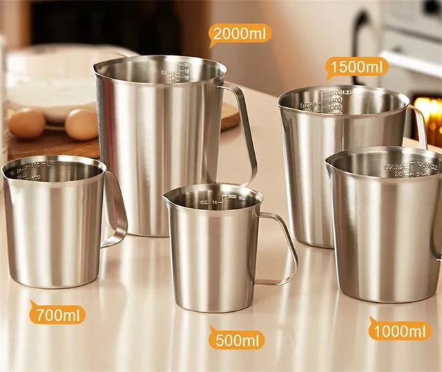 304 Stainless Steel Measuring Liquid Measuring Cups Cup with Inner