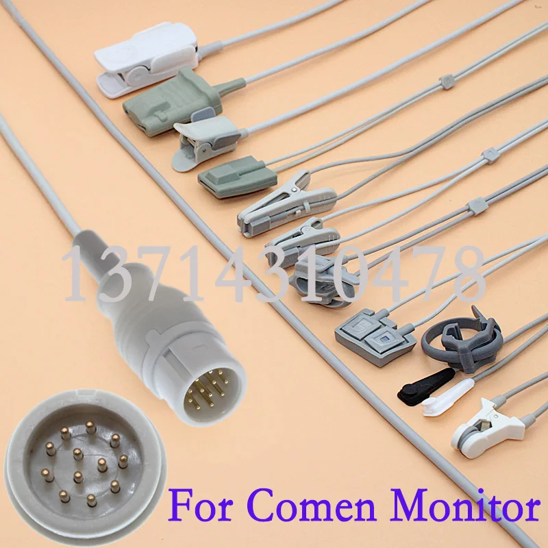 Compatible with Comen C60 Star 8000 Patient SpO2 Vital Sings Monitor ...
