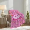 Cartoon K-Kirby Cute Game Blanket Soft Plush Nap Sofa rug for Living Room Warm Office Bedroom Birthday Home Travel Kid Gifts 2