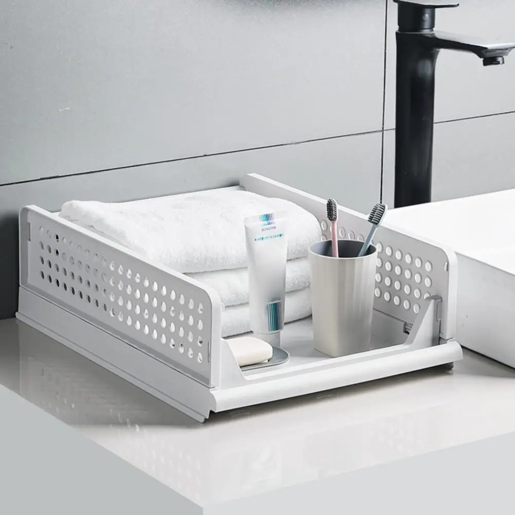 Multipurpose Portable Rounded Edge Clothes Socks Underwear Closet Organizer Shelf Storage Basket for Living Room 6