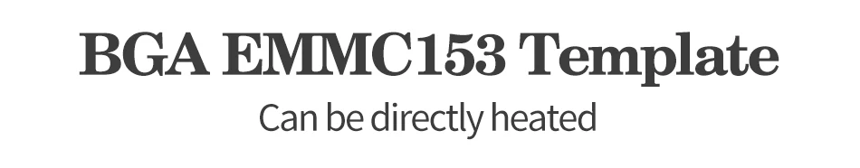 Direct Heating 90*90mm 1PCS/Lot EMMC BGA169 BGA153 Stencil Template 0.3MM BGA Stencil