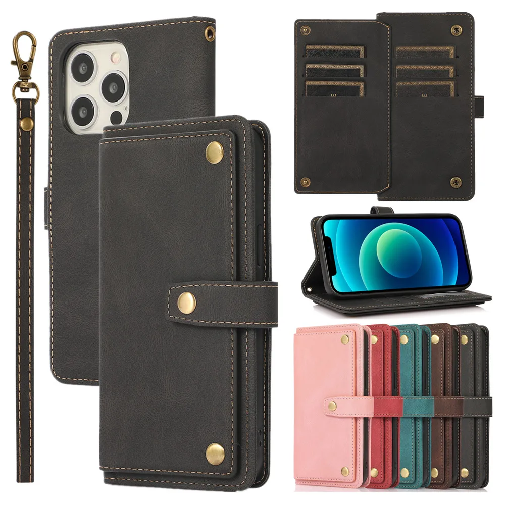 

Чехол-бумажник для iPhone 7 8 6 6S Plus 12 13 Mini 11 Pro X XS Max SE 2020 XR