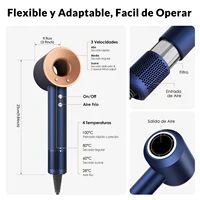 Sèche-cheveux ionique 5 en 1 avec diffuseur, appareils professionnels pour le soin des cheveux, sèche-cheveux sans pales pour femmes, salon de coiffure, super sèche-cheveux 3