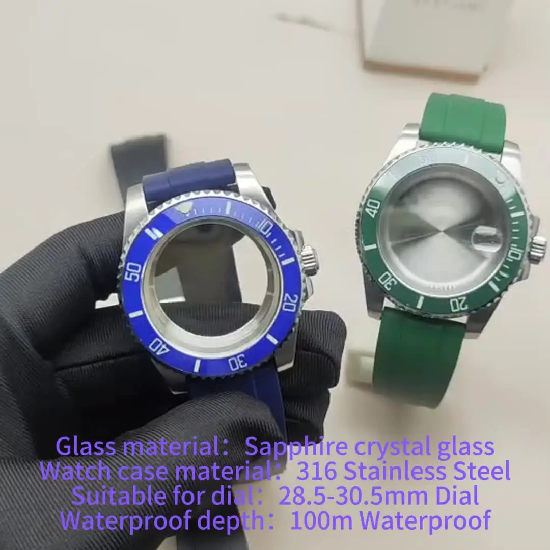 Корпус часов для дайвинга 40 мм сапфировое стекло SUB Seiko N3H5 NH36 Miyota 8215 ETA 2824 механизм