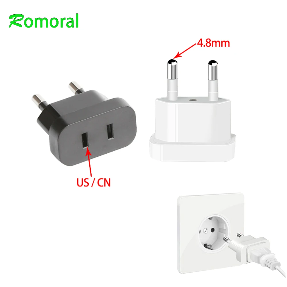 Plug Adapter American China US To EU Plug Euro Electrical Socket Outlet