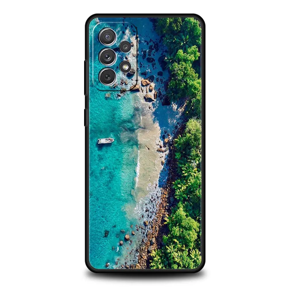 Sea Blue Sky Beach Design Phone Case