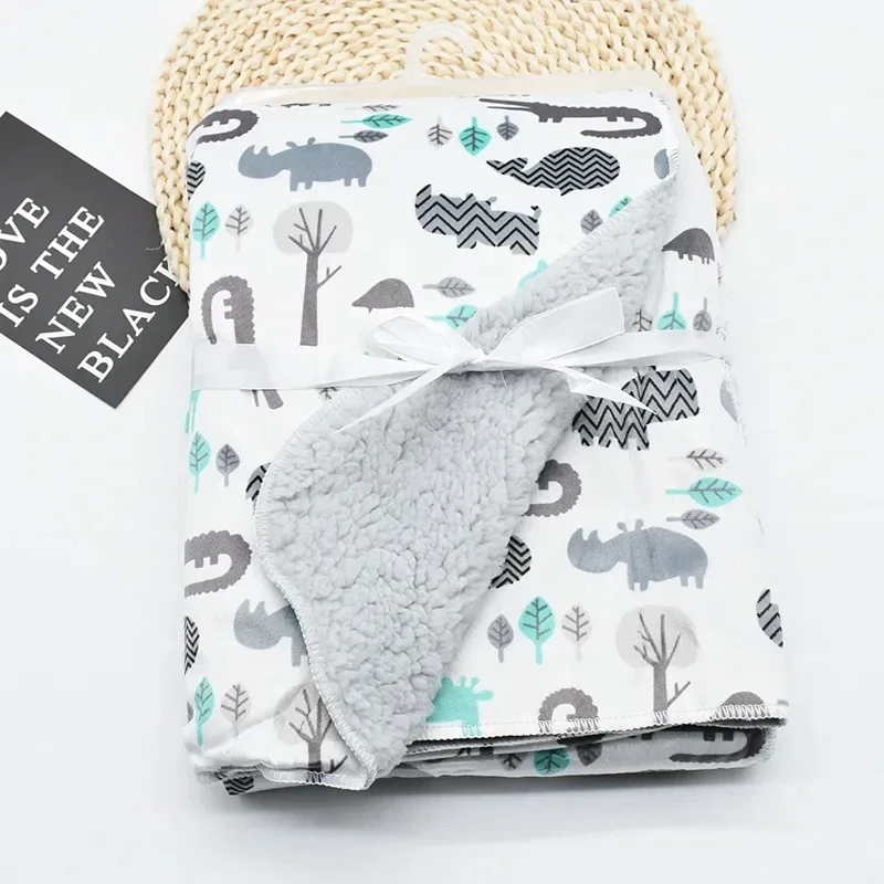 New Double Layer Super soft Fleece Infant Blankets