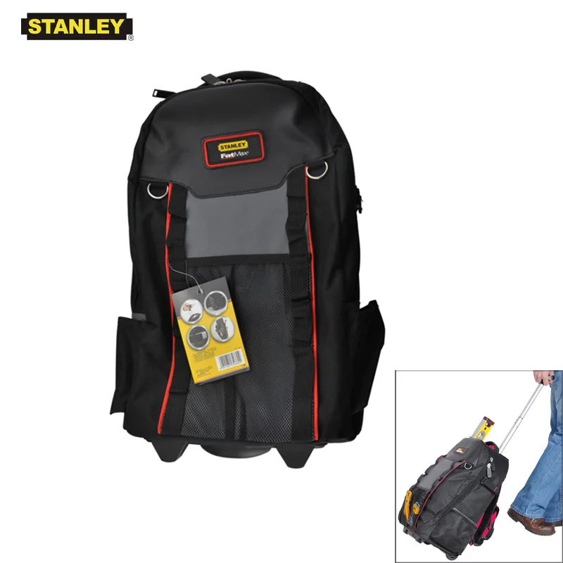 Ik heb een Engelse les klein Harde ring Stanley Fatmax Professionele Tool Tas Wielen Man Tool Organizer Pocket  Elektricien Laptop Pouch Multifunctionele Tassen Wielen| | - AliExpress