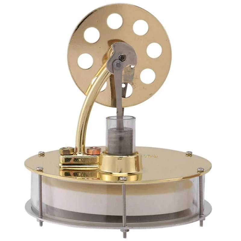 Low Temperature Stirling Engine Steam Power Science Experiment Toy Ornaments