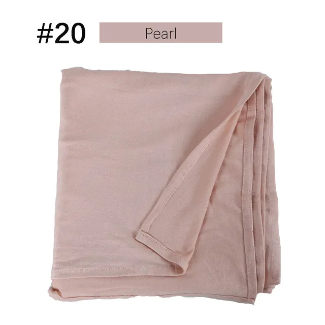 Muslim Women Premium Instant Cotton Jersey Hijab Scarf Jersey Hijabs Scarves With Hoop Pinless HeadScarves 53 colors 20