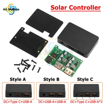 Caricatore fai-da-te USBA + Tipo C + DC Regolatore solare Regolatore pannello solare QC2.0 3.0 PD2.0 3.0 Caricatore solare a ricarica rapida FAI DA TE