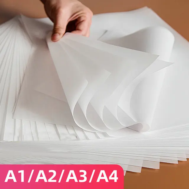 Good Transparency Tracing Paper A3 A4 Copy Paper Caligraphy Blueprints Drawing Paper A2 A1 Large Trace Paper 73G 1