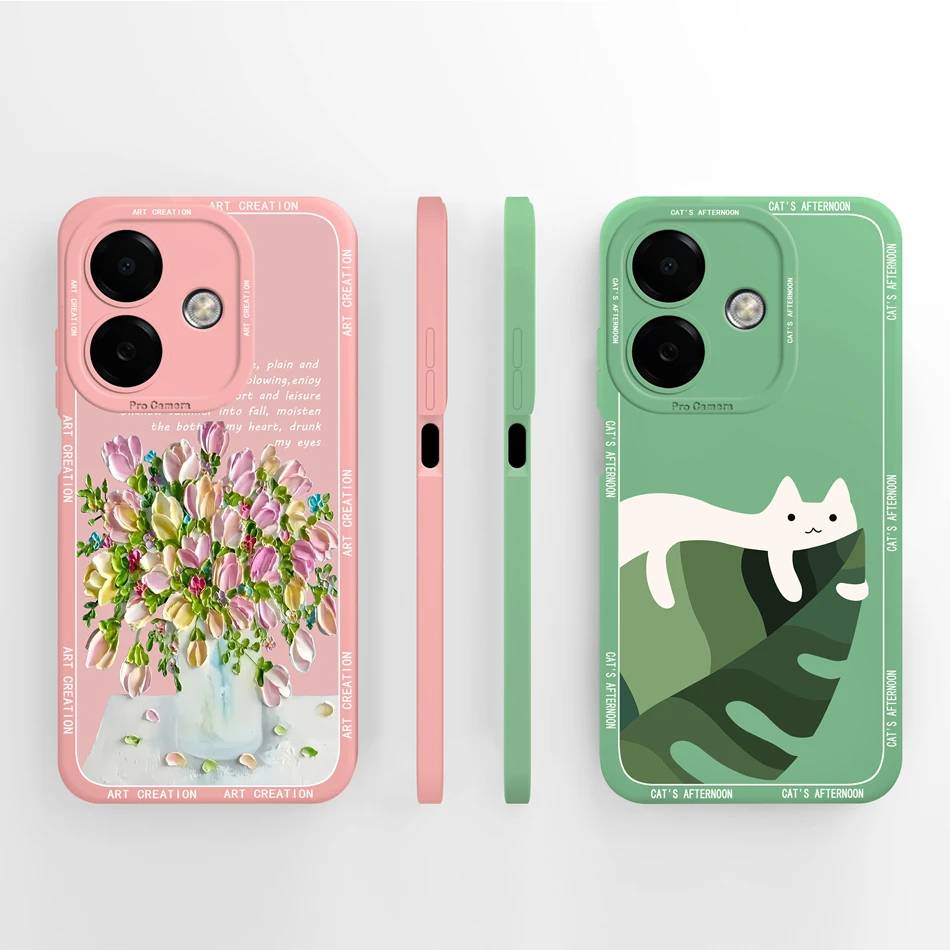 Artistic Silicone Bumper Case with Camera Protection