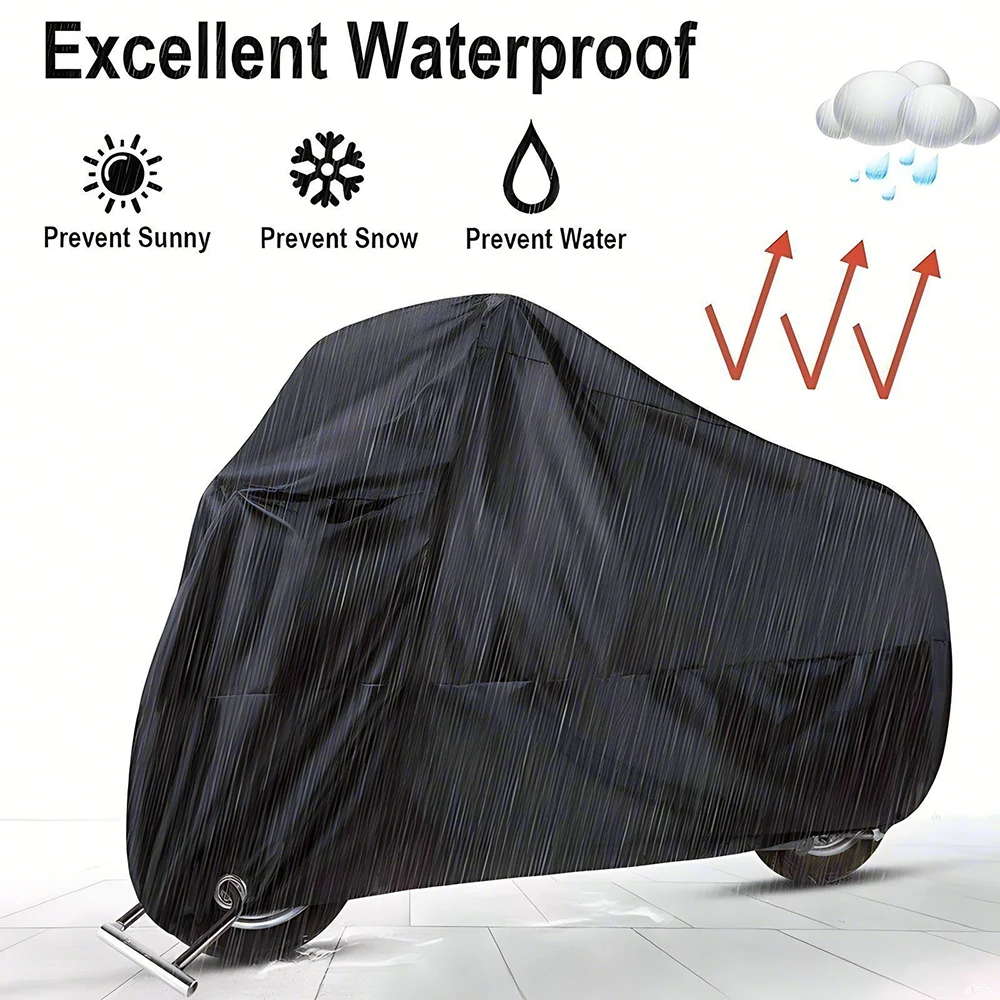 All-Season Wear-Resistant Waterproof Motorcycle & Scooter Cover with UV Protection