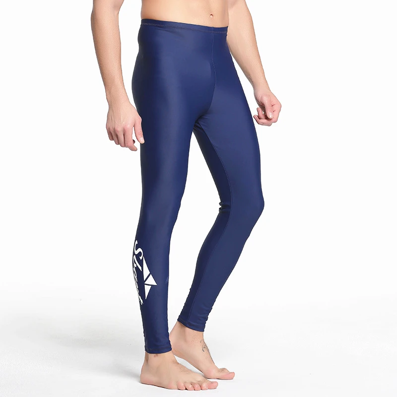Summer Rash Guard Men's Surfing Bathing Pants Swimming Swimwear Upf50 sunscreen Anti Jellyfish swimsuit Yoga Sport Trousers