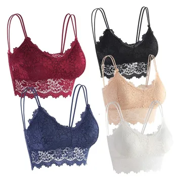 Women Lace Bra Push Up Tops Wireless Lingerie Sexy Women Bralette Female Underwear Full Cup Comfortable Bra Without Underwire 1