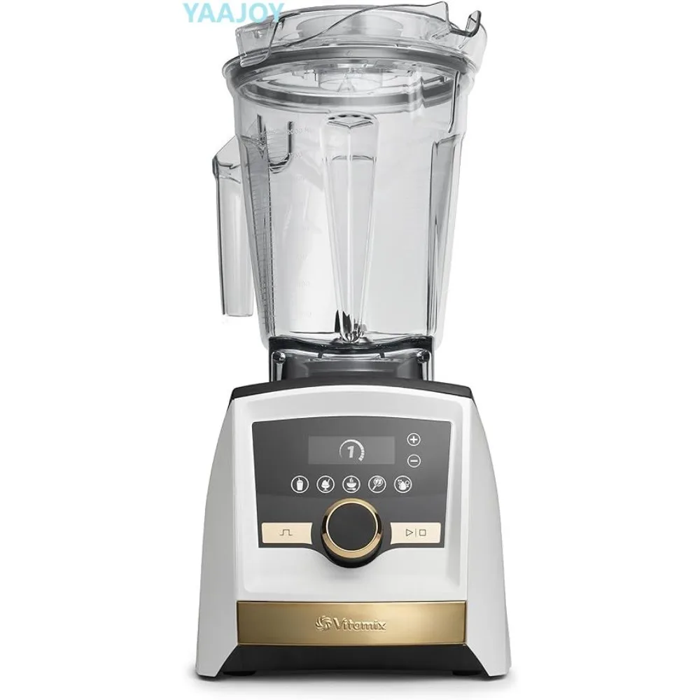 

Vitamix A3500 Ascent Series Gold Label Smart Blender, Professional-Grade, 64 oz. Low-Profile Container, White with Gold Accents