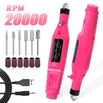 Nail Sander Set Electric Nail Drill Machine, Grinding Equipment, Milling Cutter for Manicure Pedicure, Strong Polishing Tools 1