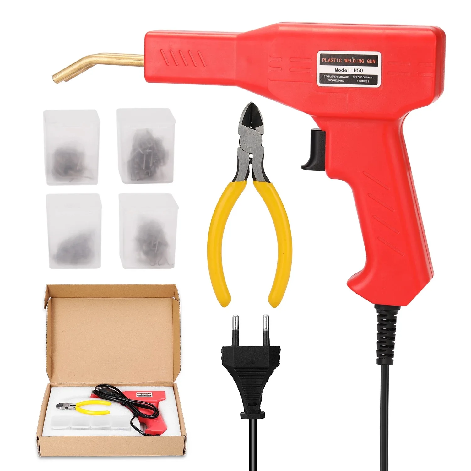 Universal Plug Welder Gun and Hot Stapler for Plastic Repair and Car Bumper Restoration