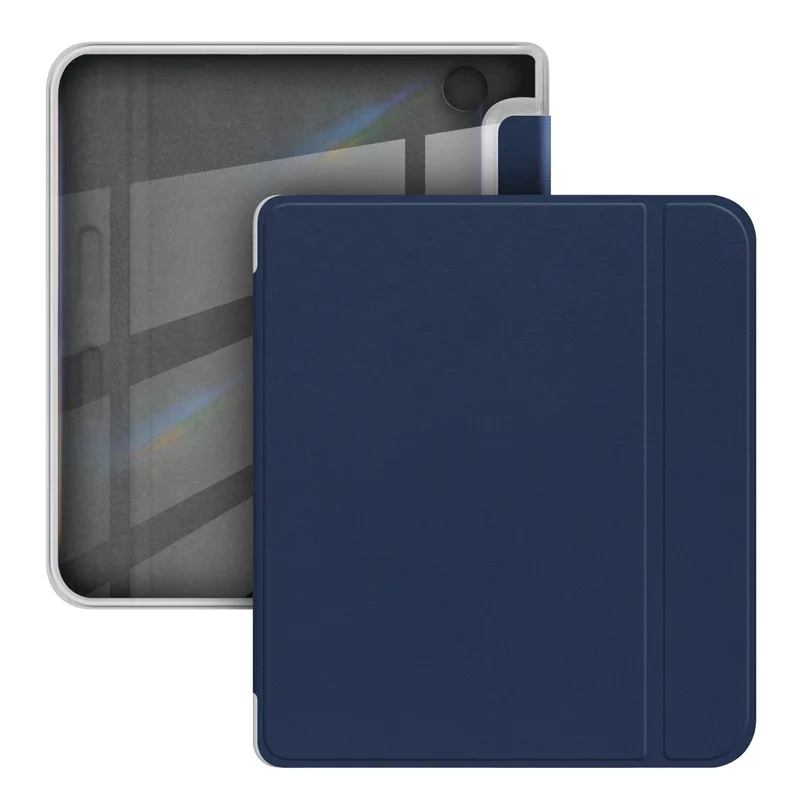 Slim PU Leather Smart Cover with Clear Acrylic Back