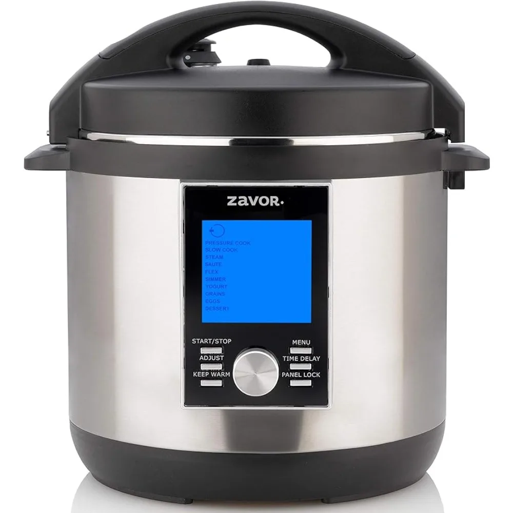 

Electric Multi-Cooker: Pressure Cooker, Slow Cooker, Rice Cooker, Yogurt Maker, Steamer and more - Stainless Steel (ZSELL02)