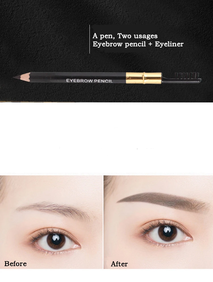 Make-up for Women Cheap Makeup Eyebrow Pencil Brush Cosmetic Tools Wholesale Waterproof Eyebrow Eyeliner Beauty Cosmetics 3